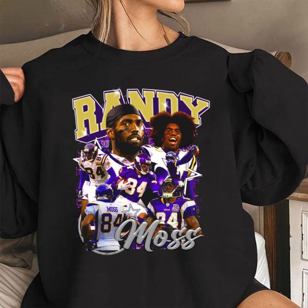 90s Randy Moss Football Graphic Design Retro Fan Streetwear Gift Sweatshirt